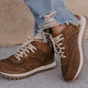 Roolee brown leather Mamba sneakers